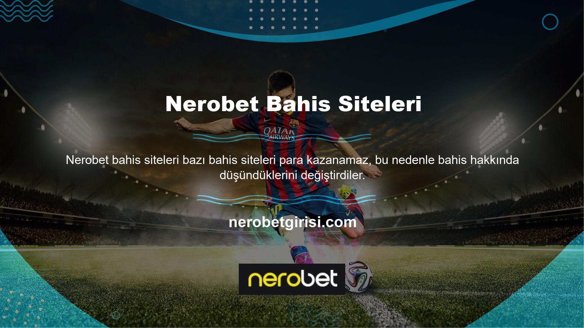Nerobet, paranızı hesabınıza hızlı bir şekilde aktarmanıza olanak tanıyan bir web sitesidir